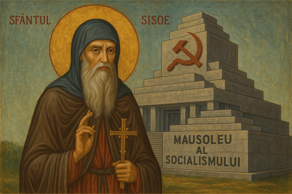 Imagine cu Sf Sisoe politica 1